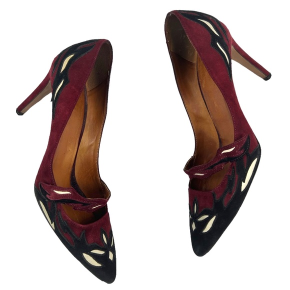 Isabel Marant Kylie Suede Flower Applique Heels *Read* - Picture 7 of 14